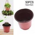 thumbnail image 3 of Plastic Plant Flower Pots Nursery Pot Plant Container 50Pcs, 3 of 6