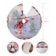 thumbnail image 7 of Christmas Christmas Tree Skirt 48 Inches Large Christmas Skirt Tree, Winter Snowflake Snowman Xmas Tree Red Plaid Tree Skirt Christmas Decorations for Fireplace Party Holidays Indoor Outdoor, 7 of 7