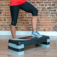 thumbnail image 2 of PRISP Adjustable Aerobic Stepper 78cm, 3 Levels (4''/6''/8'') Exercise Step Platform for Home Gym and Fitness Training, 2 of 8