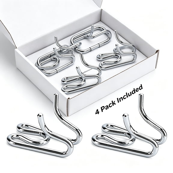 AUQ Dog Collar Extra Links for Training Collars (4 Pack) Steel Chrome Plated Dog Training Collar Links (2.25Mm,Silver)