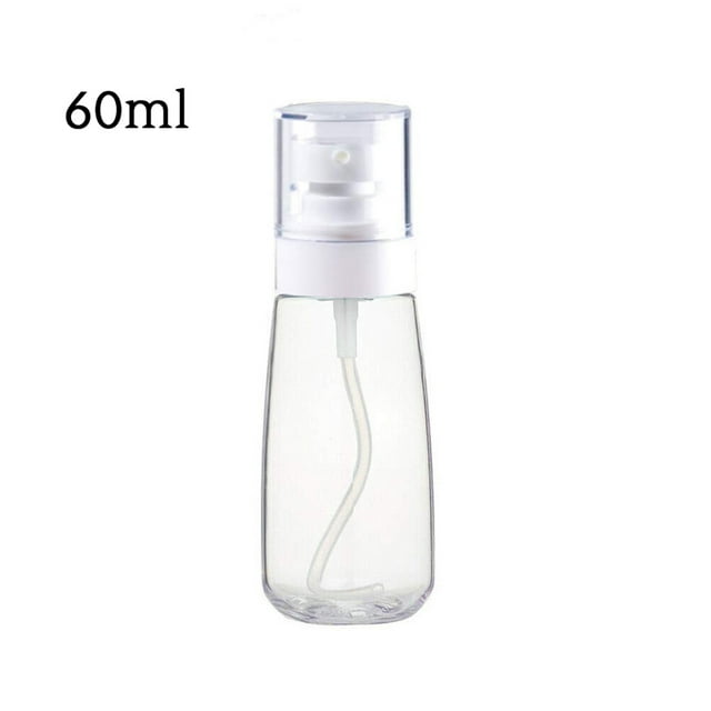 kurtrusly Plastic Empty Atomizer Recyclable Transparent Spray Bottle Portable Travel Dispensing Bottle 60ml