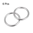 thumbnail image 3 of Unique Bargains 316 en Acier Inoxydable Anneau Rond 40mm ID 5mm d'Épaisseur 6 Pack, 3 of 5