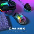 thumbnail image 4 of X2 Pro Wireless Gaming Mouse with RGB Charging Dock,Tri-Mode PC Gaming Mice 2.4G/Bluetooth/Wired,Noiseless Mouse RGB Backlit,Transparent Shell,PixArt, 4 of 4