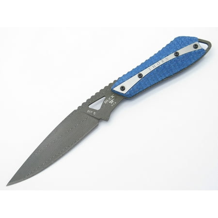 BUCK 017 0017CFSLE THORN DAMASCUS CARBON FIBER CUSTOM LIMITED FIXED BLADE (Best Custom Fixed Blade Knives)