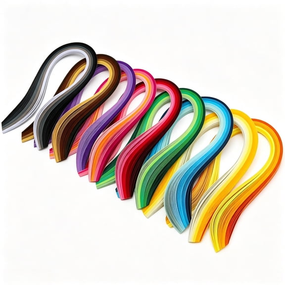 Paper Quilling Strips 900 Pcs Gradient Multicolor for Crafts 15.35 Inch