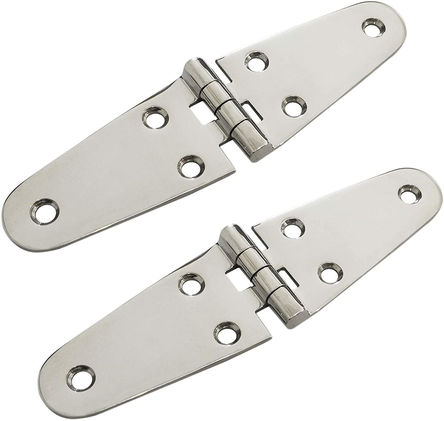 2 PACK Marine Hinge Stainless Steel Boat Hatch Hardware Door