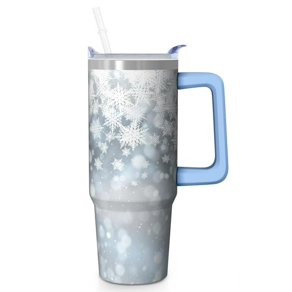 30oz Xmas Tumbler with Lid and Straw, Stainless Steel Cup with Handle Classic Red and Green Plaid Travel Mug, Christmas Gifts