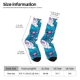 thumbnail image 5 of Yiaed Swan On The Pond Print Great elasticity Crew Socks Sports socks for Men and Women, 5 of 5
