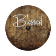 thumbnail image 3 of Lotusprinthandmade Blessed Spare Tire Cover With Backup Camera Hole 6 Sizes (27 in.), Faith-Themed Tire Cover, Inspirational Quote Tire Cover, 3 of 7
