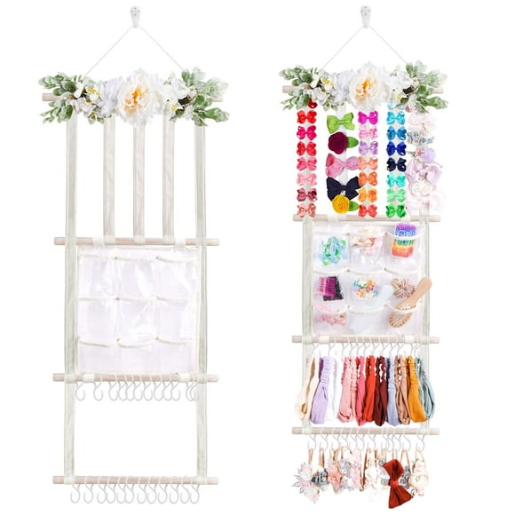 Soporte para diadema o lazo para el pelo mligril para niñas, decoración floral