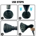 thumbnail image 3 of Difusor de secador de pelo plegable, difusor de pelo de secador de silicona para cabello rizado, diseño plegable de viaje portátil y ligero que se adapta a la mayoría de secadores de pelo con diámetro, 3 of 5