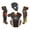 Black/Orange, variant on All Star MVP-Pro LT Intermediate Catchers Set Black/Scarlet