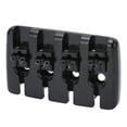 thumbnail image 4 of Guitar Bridge Accessory, Top Loaded Guitar Bridge Tailpiece Wide Application Metal Black  for Instrument, 4 of 7