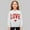 White, variant on NAISIBABY Girls Valentine's Day Sweatshirt (2-12T), Long Sleeve Fleece Lined Letter Graphic Casual Fashion Tops Purple Size 10