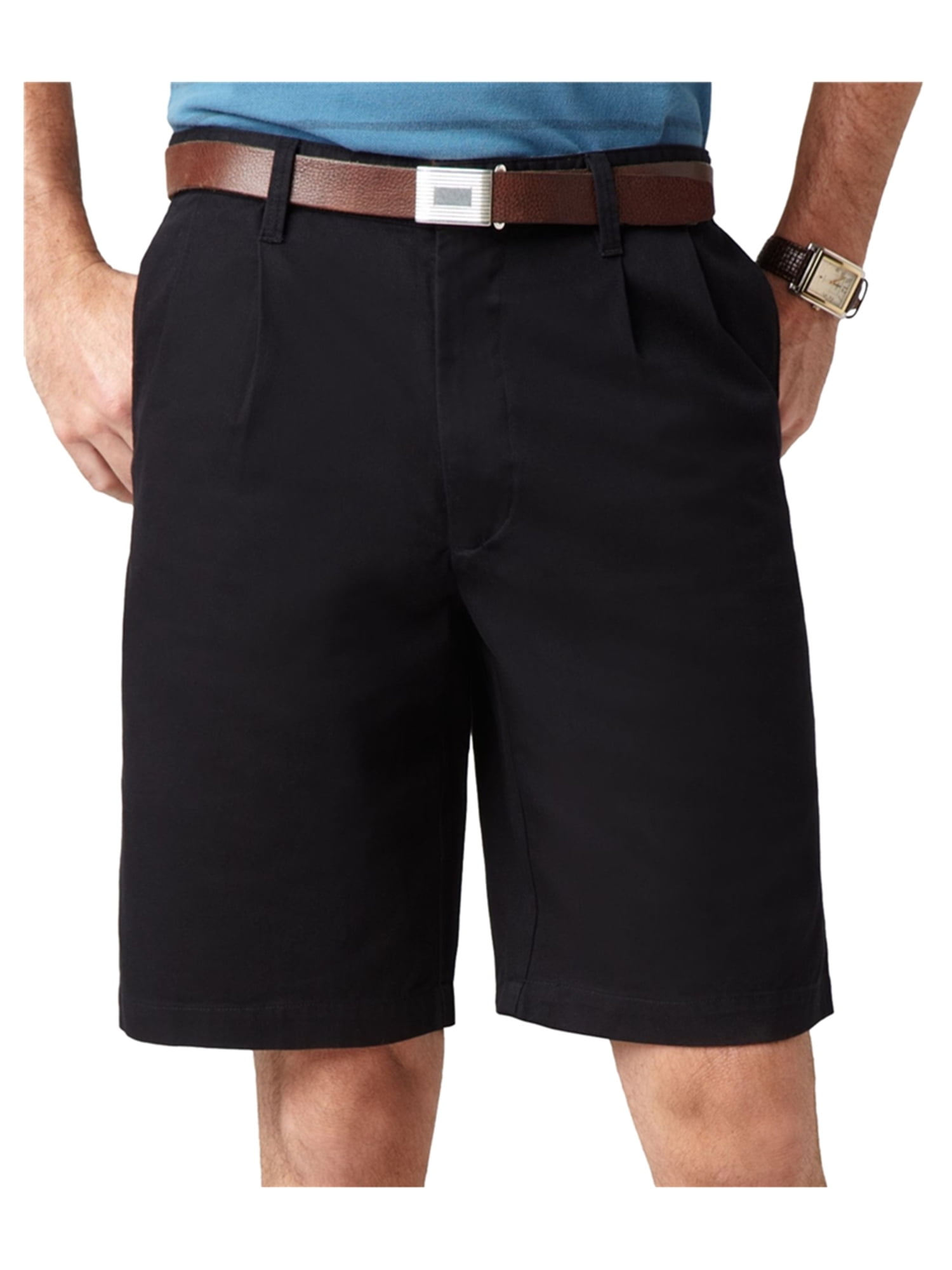 Dockers Mens Classic Fit Perfect Casual Walking Shorts black 30