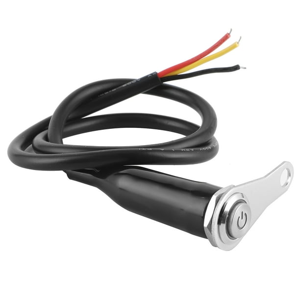 Control de luz de motocicleta, botón de manillar de motocicleta de acero inoxidable de 12 V Interruptor de manillar de motocicleta Rendimiento confiable