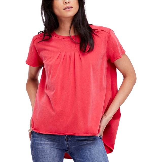 Camiseta Básica para Mujer Free People Little Gem Color Rojo Talla Mediana