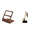 thumbnail image 1 of Soporte de control,Estuche de madera para guardar el mando a distancia,Organizador de control remoto,soporte para teléfono,soporte,Figura de escritorio,Escultura de notas musicales para, 1 of 8