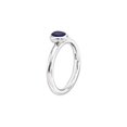thumbnail image 3 of 1/2 Carat (Ctw)  Lab-Created Blue Sapphire Ring in Sterling Silver, 3 of 5