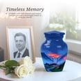 thumbnail image 6 of Mountain Little Cremation Urns For Adult Ashes Female - Blue Urn For Human Ashes For Male And Female - Small Keepsake Urns For Adult Man - Miniature Urn For Mother & Father 3 Inch, 6 of 7