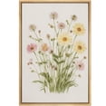 thumbnail image 6 of Framed Canvas Print Wildflower Wall Art Botanical Decorative for Living Room Bedroom - 24"x36" NATURAL, 6 of 8