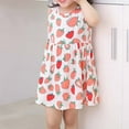 thumbnail image 5 of ibuvkizy Girls Summer Dresses Baby Princess Dress Toddler Baby Girls Sleeveless Dress Graphic Print Children's Clothing Toddler Birthday Party Gown Kids Cute, 5 of 5