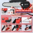 thumbnail image 2 of Geevorks Electric chain saw,Set Wood Kit 30mm Shear Set Wood Kit Handheld Portable Chainsaw 30mm 6inch Portable Chainsaw 21V 6inch Shear Set Wood 6inch Chainsaw 21V Kit Handheld Tool Chain Saw SIUKE, 2 of 7