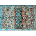 thumbnail image 1 of Ahgly Company Indoor Rectangle Animal Light Blue Traditional Area Rugs, 7' x 10', 1 of 4