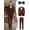 crimson, variant on Men’s 4-Piece Suit Set – Jacket, Vest, Pants & Black Tie, Shawl Collar Formal Business Attire for Weddings, Banquets & Professional Events
