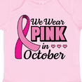 thumbnail image 4 of Inktastic Breast Cancer Awareness We Wear Pink in October Girls Baby Bodysuit, 4 of 5