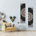 thumbnail image 3 of 2Pcs Mandala Tapestry Bohemian Floral Long Vertical Tapestry Wall Hanging Mandala Wall Decor Boho Tapestry, 3 of 9