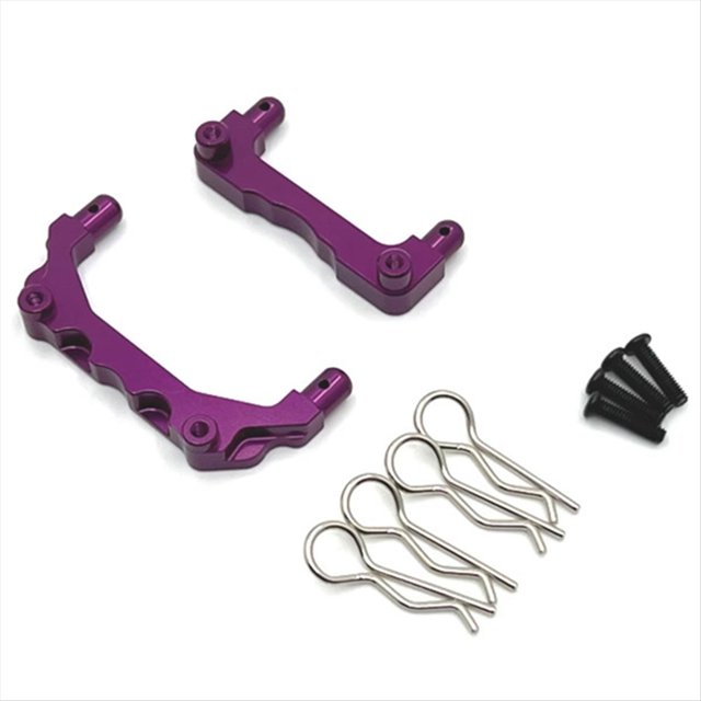 Piezas de Pilares de Carrocería de Metal Delantero y Trasero de Aluminio para 1/14 14209 14210 Piezas de Actualización de Coche RC Púrpura