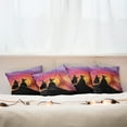 thumbnail image 7 of Ambesonne Fantasy Throw Pillow Cover 4 Pack, Prince Cartoon Castle, 18", Multicolor, 7 of 7