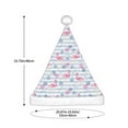thumbnail image 3 of KLL Christmas Hats for Adults Plush Flamingo and Pineapple Print Santa Hat Xmas Fluffy Santa Claus Hat for Women Men, 3 of 6