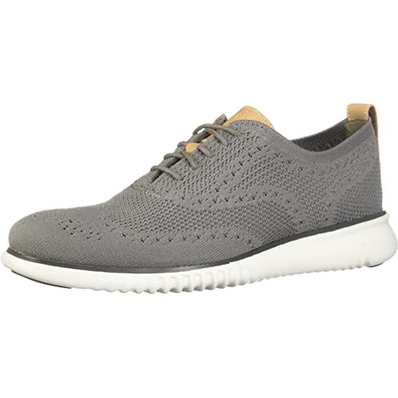 Cole Haan Men's 2.0 Zerogrand Stitchlite Oxford Shoes (Ironstone/Magnet/Optic White, 10)
