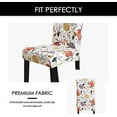 thumbnail image 5 of XmhyTop-A Printed Stretchable Parson Chair Covers for Dining Room Set of 6,Pattern Stretch Dining Chair Slipcover Washable Removable for Kitchen,Hotel,Restaurant,Ceremony Universal Size(6PCS,Flower), 5 of 5