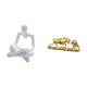thumbnail image 5 of Estatua creativa abstracta de , pensador de ganado, estatuilla, escultura artesanal, obra de arte moderna, escultura animal china para decoración, 5 of 8