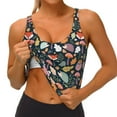 thumbnail image 4 of Lsque Autumn Forest Printed Women'S Sports Bra, Compression, Moisture Wicking, High-Impact Sports Bra For Women,Supportive sports bra-Large, 4 of 9