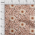thumbnail image 1 of oneOone Silk Tabby Orange Fabric Floral & Geometric Sewing Craft Projects Fabric Prints By Yard 42 Inch Wide, 1 of 4