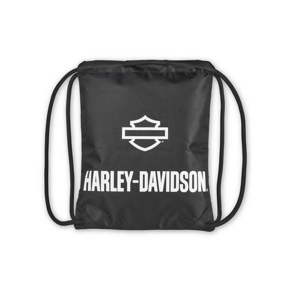 Harley-Davidson Rugged High-Density Polyester Quick-Draw Backpack  Black & White, Harley Davidson