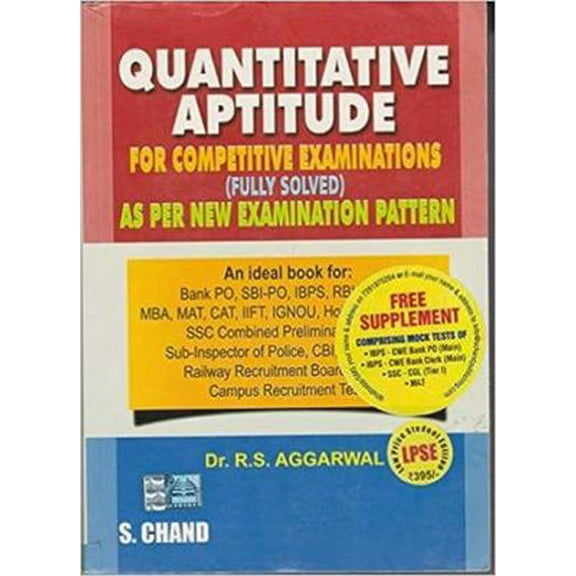 Pre-Owned Quantitative Aptitude (Paperback) 8121924987 9788121924986