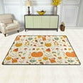 thumbnail image 2 of SKYSONIC Autumn Theme Non-Slip Area Rug, Pumpkin Orange Floor Carpet Comfort Floor Mats Decor for Indoor Front Porch Living Room Bedroom Kitchen, 36"x24", 2 of 7