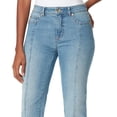 thumbnail image 2 of Anne Klein Women's Mid Rise Straight Ankle Jeans Blue Size 4, 2 of 3