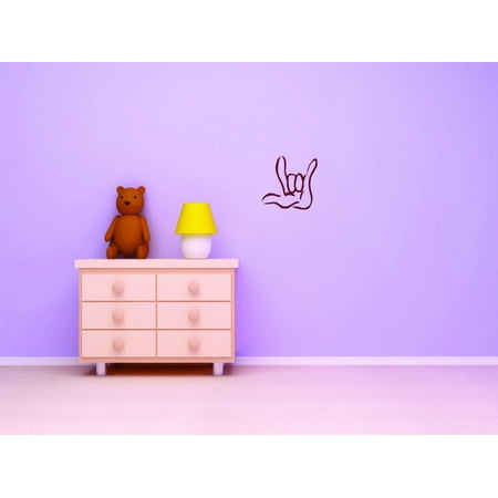 Signs Die Cut Wall Border - Love Sign Picture Art - Kids Girls BedRoom Sticker Vinyl Wall Decal 12 X 12 Inches