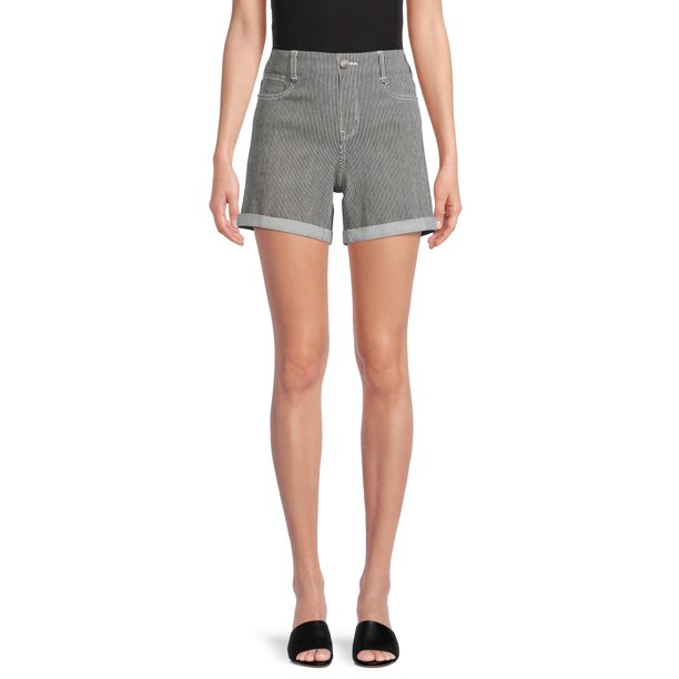 Time and Tru Women's PullOn Denim Shorts, 5" Inseam, Sizes XSXXL