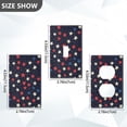 thumbnail image 7 of Yayeee Blank Wall Plate Cover 1-Gang 4.5"x2.7" Home Unused Decorative Outlet, Red Starry Pattern, 7 of 7