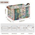 thumbnail image 7 of Yayeee Foldable Storage Basket for Shelves with Handles Set of 2 Waterproof Cloth Bins, Window Scene, 7 of 7