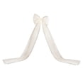thumbnail image 3 of Christmas Tree Topper Bows - 79"x20" Large Beige Glitter Tulle Bows with Long Streamers for Xmas Garland, Mantel, Door, Staircase, Wedding, Party, Indoor Outdoor Decorations, 3 of 7