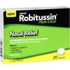 Robitussin Adult Peak Cold Nasal Relief, 20ct