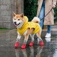 thumbnail image 4 of 4Pcs Pet Rain Boots with Silicone Non-Socks for Dogs and Cats, Dog Paw Protector with Adjustable Straps, Anti-Slip Paw Protectors, Waterproof Rain Winter Snow Dog Boots Indoor Outdoor, 4 of 6